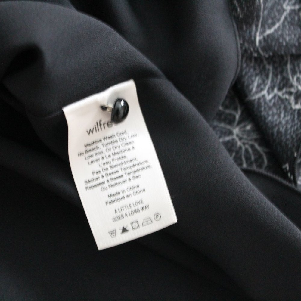 Wilfred Nazaire Fit and Flare Mini Dress Size 2 Black White Aritzia - Picture 6 of 7